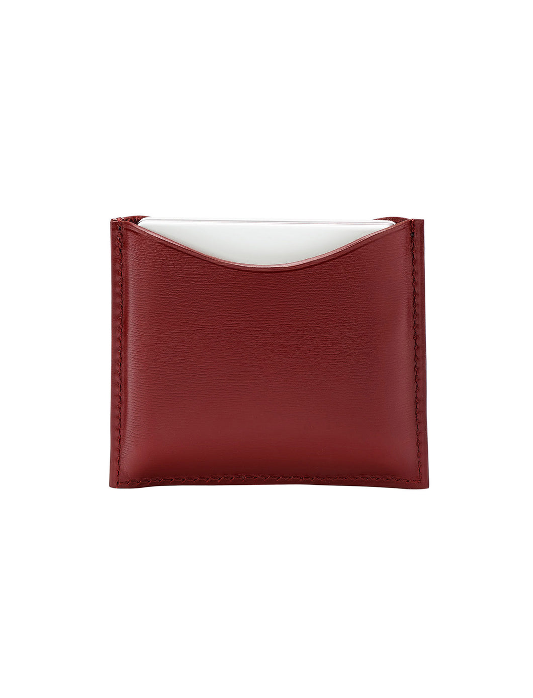 Chocolate Fine Leather Refillable Compact Case