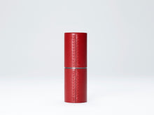 Load image into Gallery viewer, Red Fine Leather Refillable Lipstick Case
