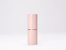 Load image into Gallery viewer, Pink Fine Leather Refillable Lipstick Case
