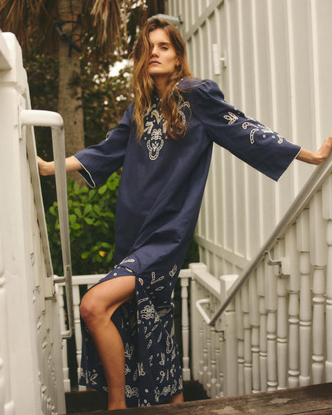 Blue Athena Maxi Dress