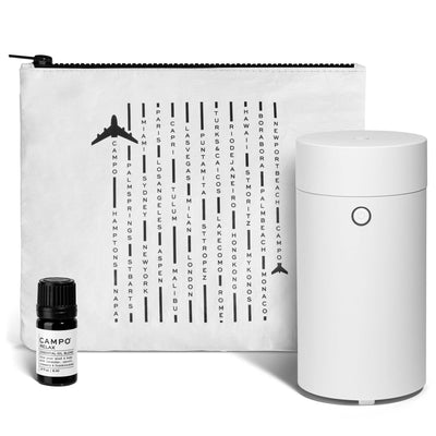 Essential Oil Diffuser Kit - CLOUD WHITE Travel Diffuser + RELAX Pure Essential Oil