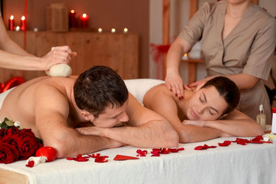 couple getting a massage