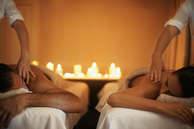 couple getting a massage