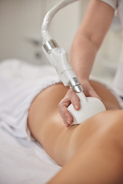 woman getting a lymphatic massage