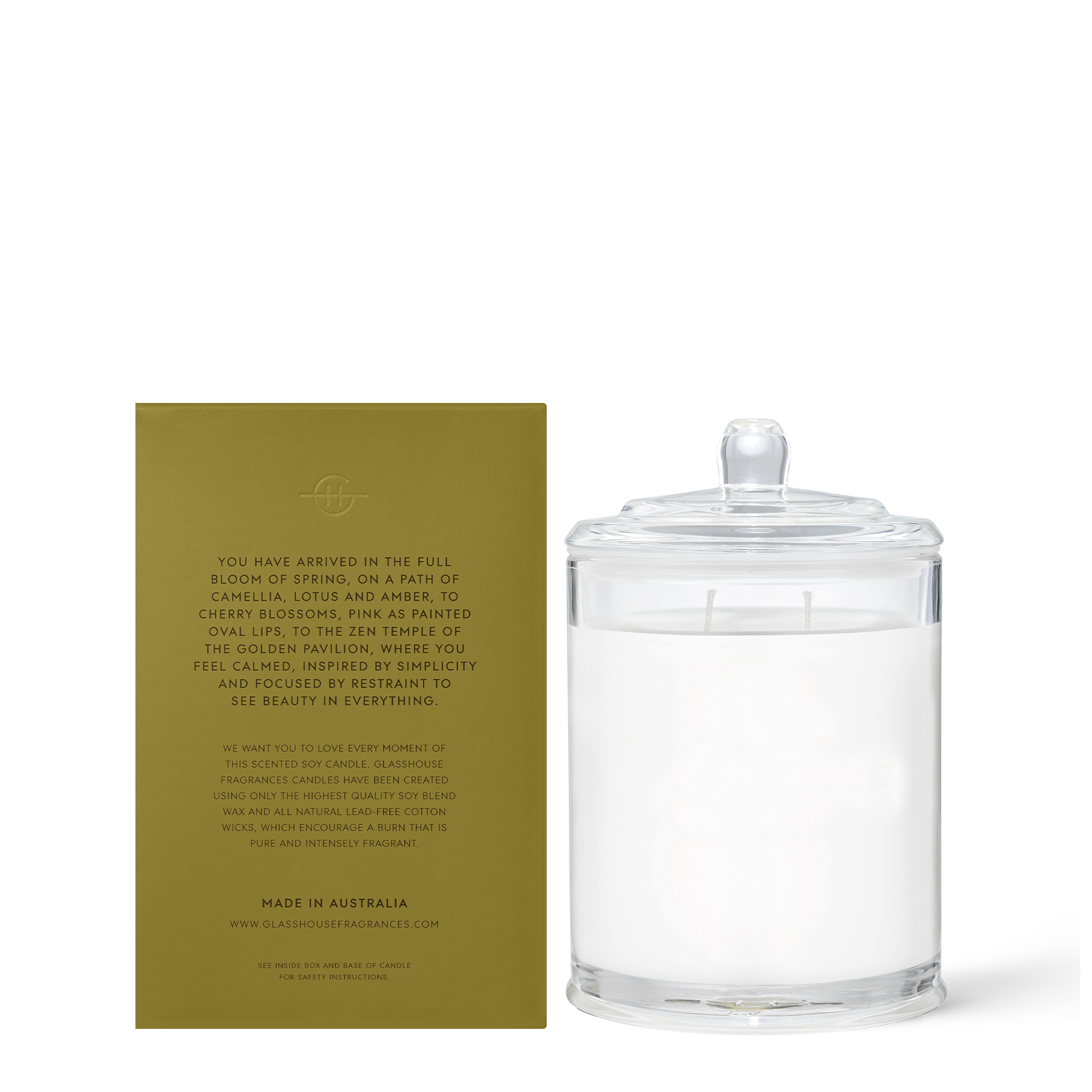 GLASSHOUSE FRAGRANCES Kyoto In Bloom Candle - Thumbnail 3