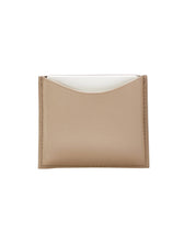 Load image into Gallery viewer, Beige Fine Leather Refillable Compact Case

