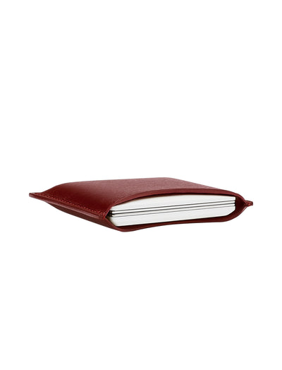 Chocolate Fine Leather Refillable Compact Case