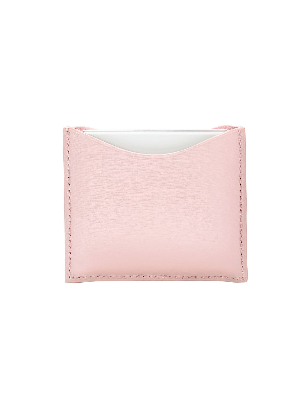 Rose Fine Leather Refillable Compact Case