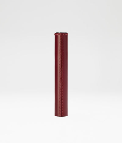 Chocolate Fine Leather Mascara Sleeve - La Bouche Rouge - Victoria Roggio Beauty