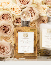 Load image into Gallery viewer, Philadelphia Boutique Spa, Luxury Home Fragrance, ANTICA FARMACISTA, Damascena Rose, Orris &amp; Oud bubble bath, beautiful bottle with a rose filled background, Victoria Roggio Beauty, Philadelphia Home Fragrance, Luxury Home Fragrance
