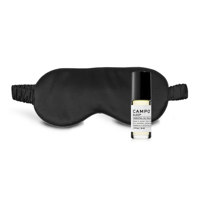 Black Silk Mask + SLEEP Roll-On Kit - CAMPO - Victoria Roggio Beauty