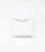 White Fine Leather Refillable Compact Case